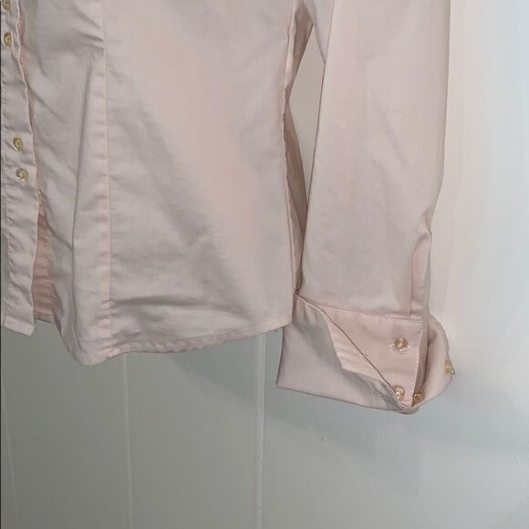 Vtg Camaieu light tan button down shirt - Picture 5 of 8